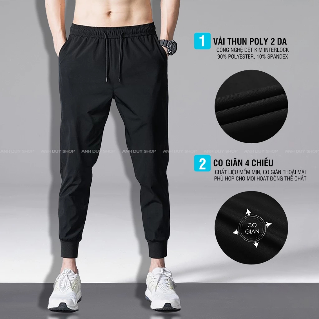[Peinn] Quần Jogger Nam Nữ Trơn Basic Thun Poly Phong Cách Thể Dục Thể Thao Năng Động Cá Tính Unisex NH142