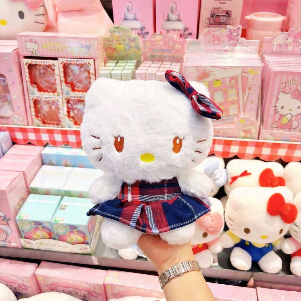 Gấu Bông Hello Kitty Mini Dễ Thương, Hello Kitty Nhồi Bông Làm Quà Tặng Cho Bé, Bạn Gái Decor Bàn Học