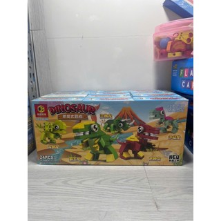 Lốc 24 hộp mô hình lắp ráp thú,xe công trình,toy lắp ráp mô hình
