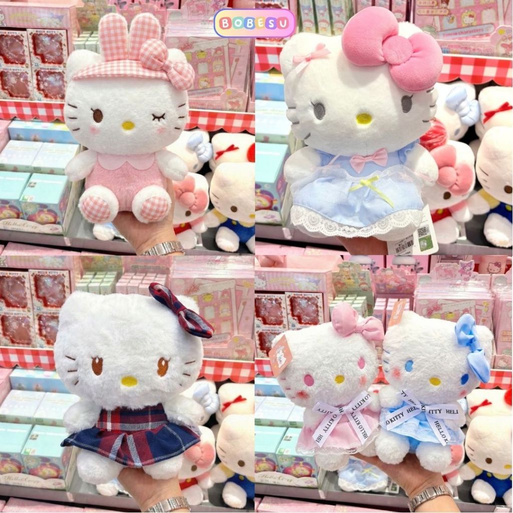 Gấu Bông Hello Kitty Mini Siêu Dễ Thương Làm Gấu Decor Để Bàn, Quà Tặng Cho Bé,Bạn Gái