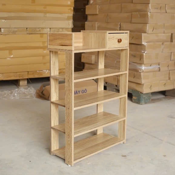 Kệ Giày Gỗ 5 Tầng Foresthome, Kệ Decor Đa Năng Có Hộp Tiện Lợi  Thiết Kế Hiện Đại, Chất Liệu Gỗ MDF Bền Đẹp