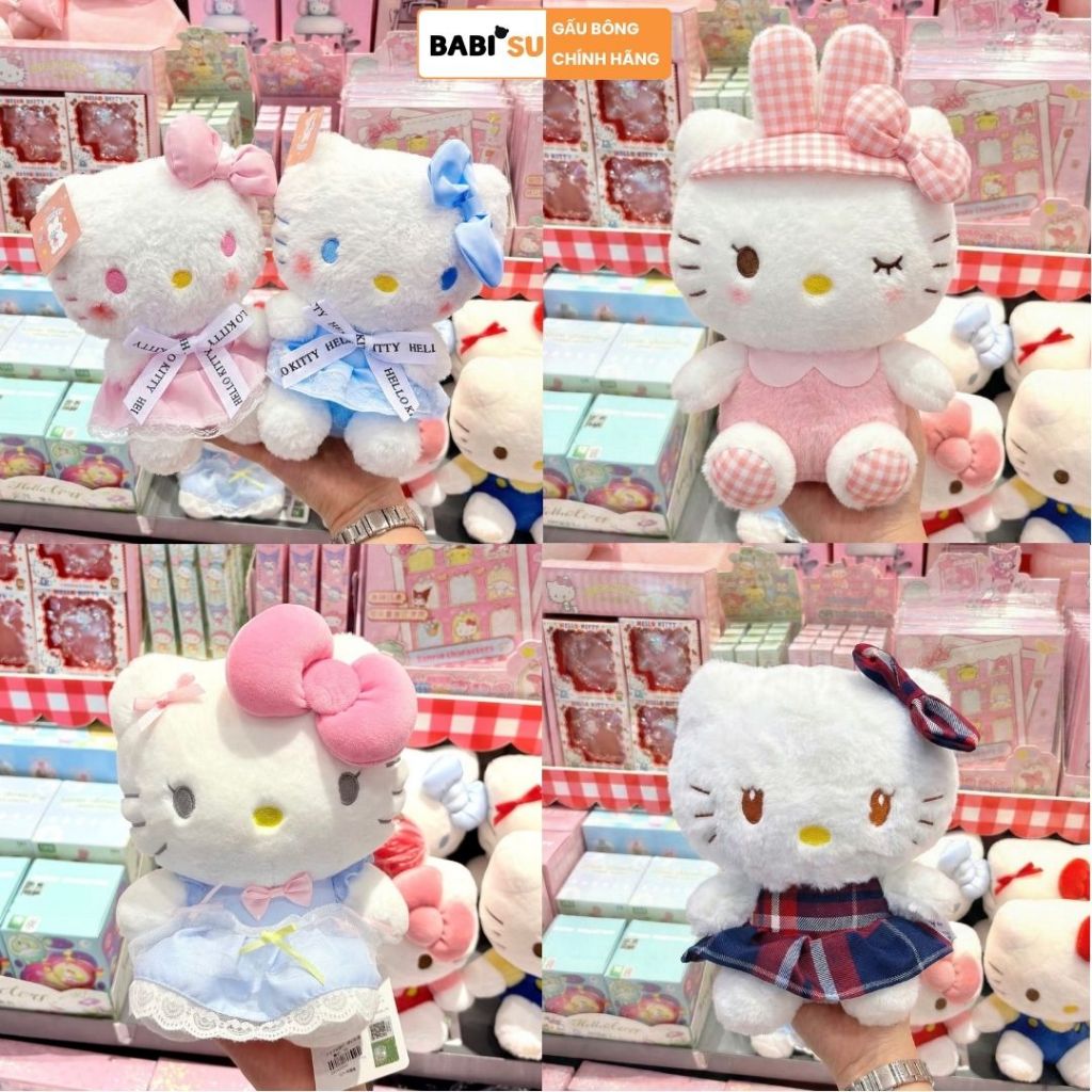 Gấu Bông Hello Kitty Mini Dễ Thương, Hello Kitty Nhồi Bông Làm Quà Tặng Cho Bé, Bạn Gái Decor Bàn Học