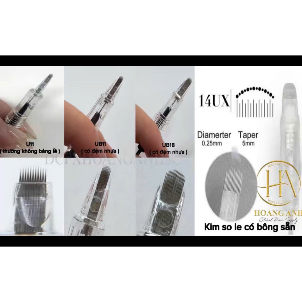 KIM LÒ XO U11 – CHUẨN NÉT TƠ, TẠO SỢI SẮC MẢNH, CHUYÊN DỤNG CHO PHUN XĂM CHÂN MÀY