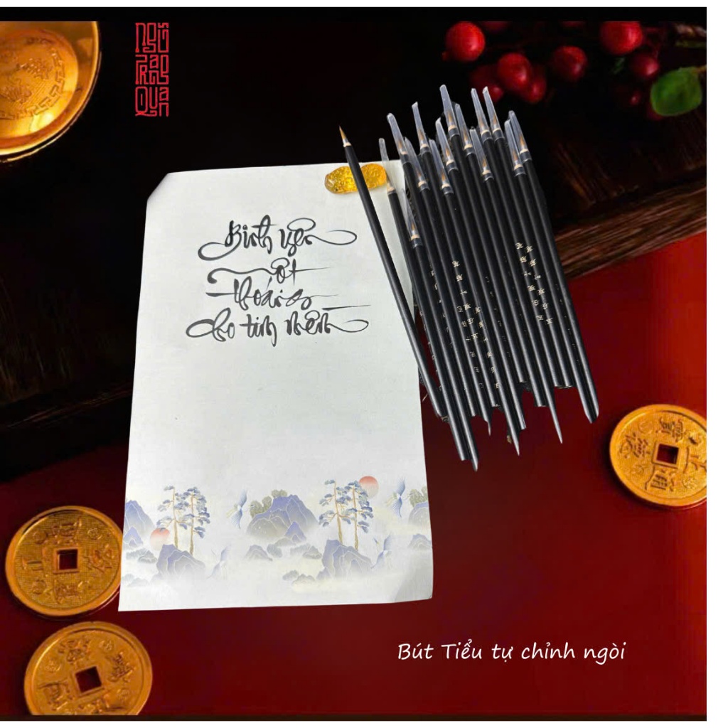 Bút lông tiểu tự, bút tiểu tự chỉnh ngòi viết thư pháp chữ nhỏ