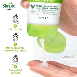 Sữa Rửa Mặt Simple Refreshing 150ml -  Sạch Thoáng Dịu Nhẹ Cho Mọi Loại Da