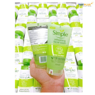 Sữa Rửa Mặt Simple Refreshing 150ml -  Sạch Thoáng Dịu Nhẹ Cho Mọi Loại Da