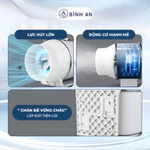 [COMBO HOT] Máy hút mùi bếp HF200-130W - Máng inox 201/ 304/Théo sơn tĩnh điện- Hút mùi,hút khói, phù hợp với gia đình. — ảnh 5