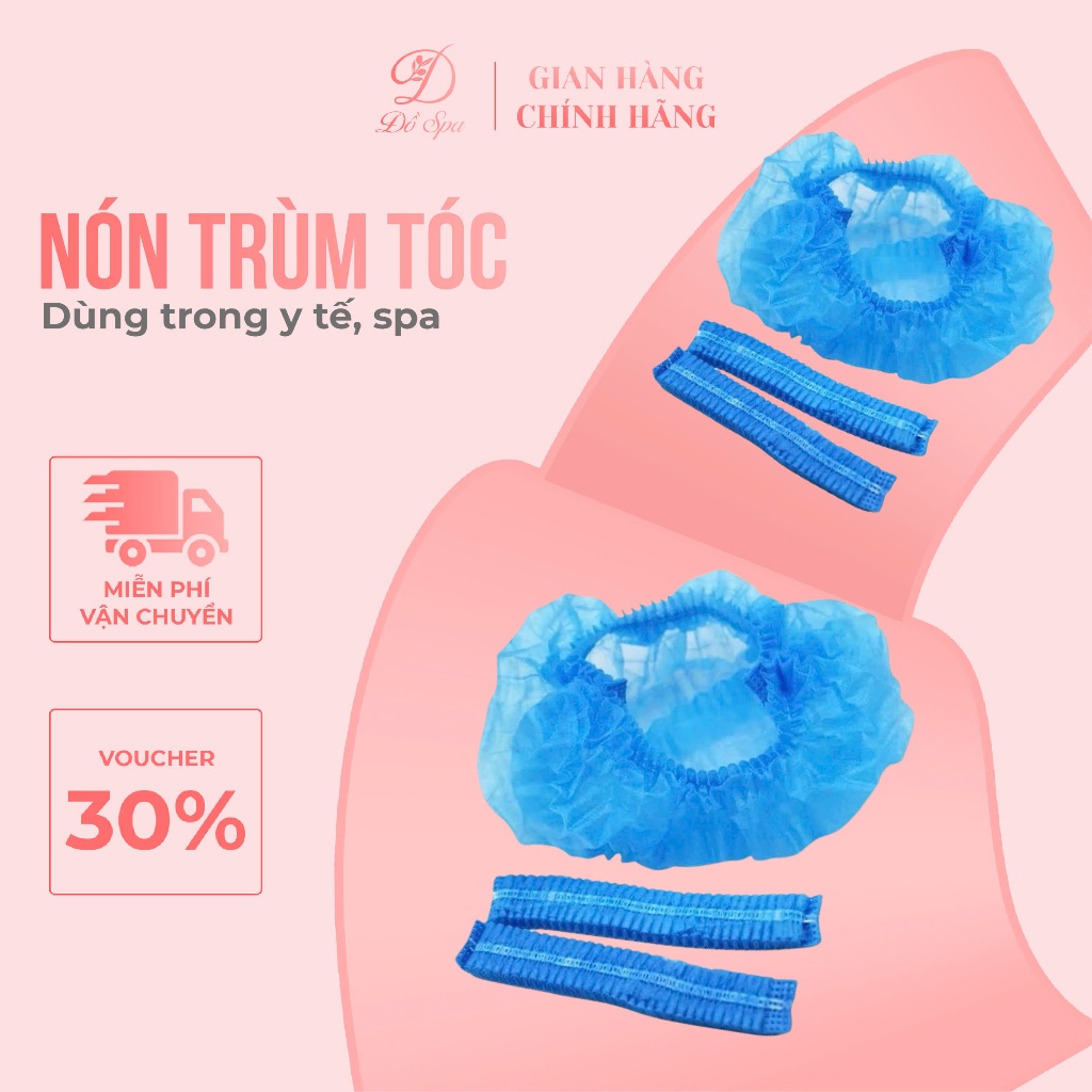 Mũ Sâu , Mũ Trùm Đầu Dùng 1 Lần Y Tế SPA