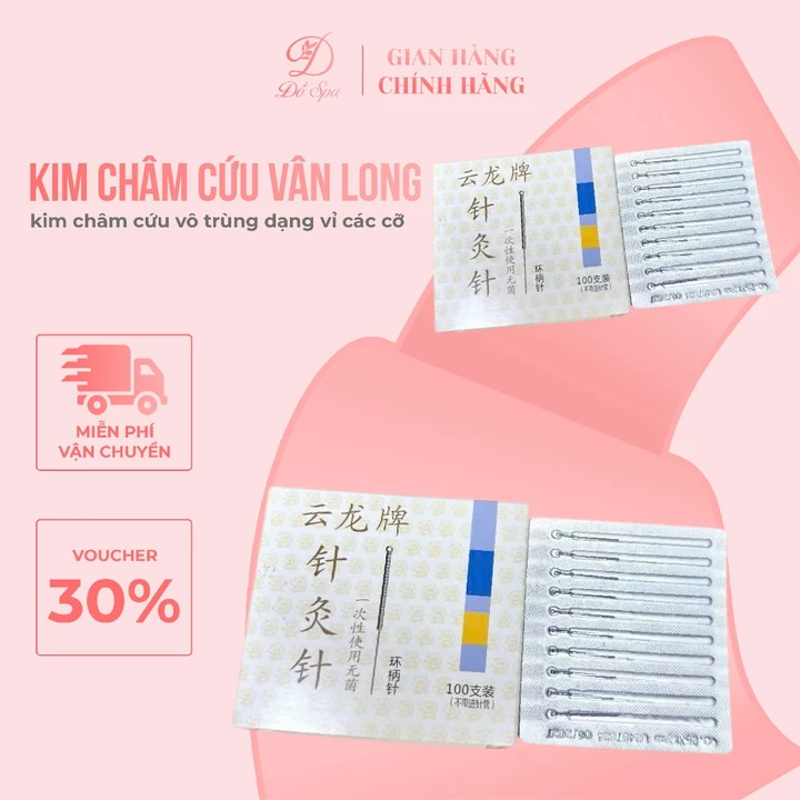 Hộp 100 kim đốt bé, kim châm cứu, đốt nốt ruồi, nám, tàn nhang