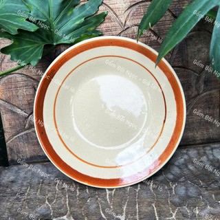 Dĩa Vẽ Bắt Chỉ Nâu Nam Bộ Nhiều Kích Thước - Gốm Xưa Cho Người Hoài Niệm - Gốm Lái Thiêu - Gốm Nam Bộ