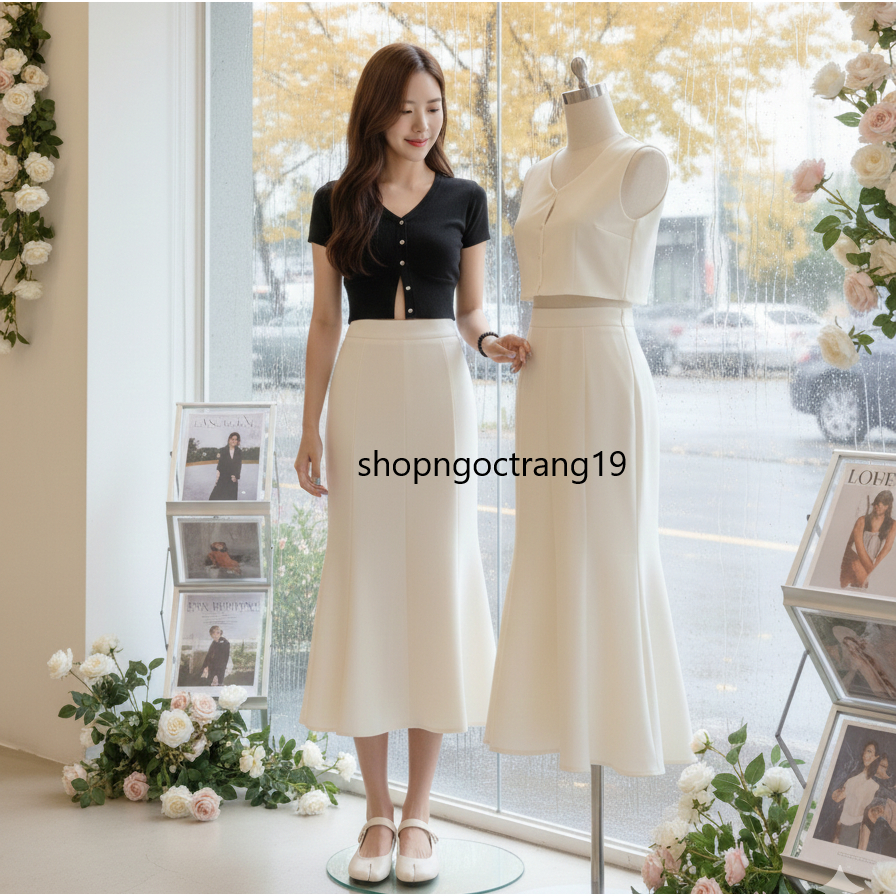 Chân Váy Đuôi Cá 8 Mảnh 80cm Chất Liệu Vitex 2 Lớp Siêu Sang Cho Dịp Tết 2026 SHOPNGOCTRANG19 CV185
