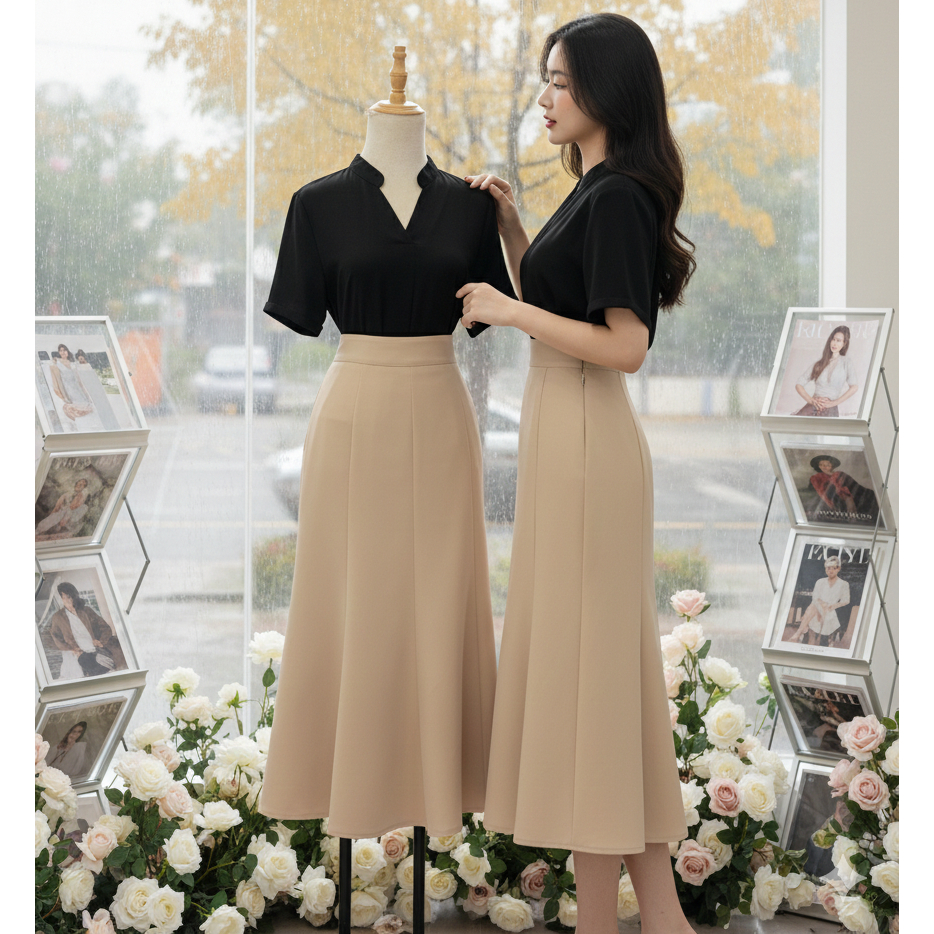 Chân Váy Đuôi Cá 8 Mảnh 80cm Chất Liệu Vitex 2 Lớp Siêu Sang Cho Dịp Tết 2026 SHOPNGOCTRANG19 CV185