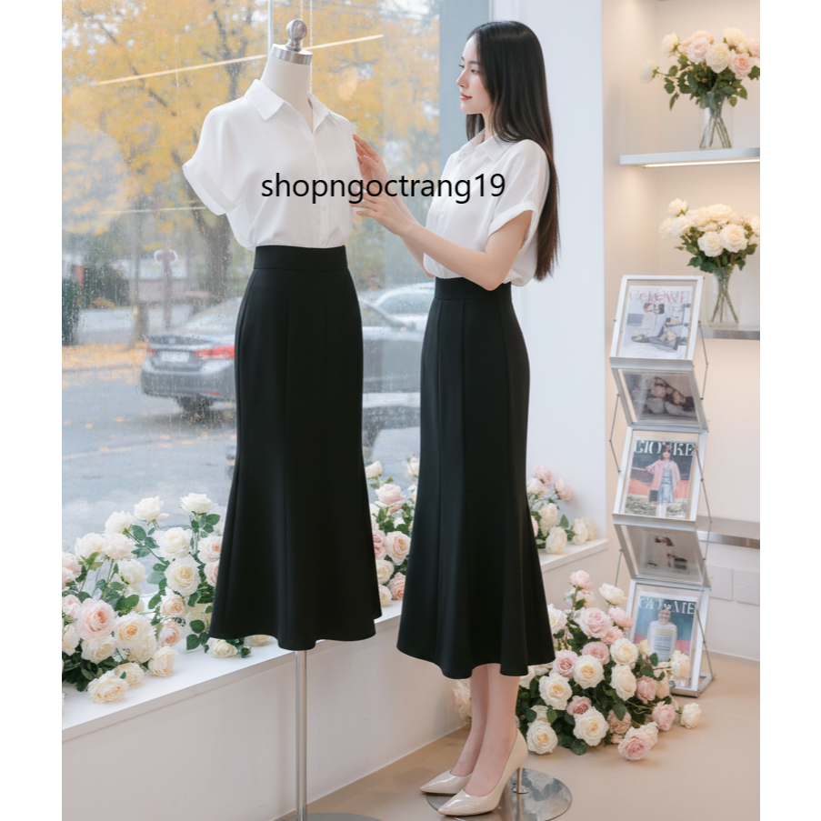 Chân Váy Đuôi Cá 8 Mảnh 80cm Chất Liệu Vitex 2 Lớp Siêu Sang Cho Dịp Tết 2026 SHOPNGOCTRANG19 CV185