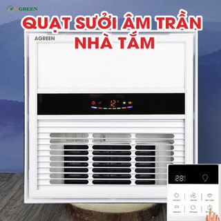 Quạt Sưởi Nhà Tắm Đa Năng Thông Minh AGREEN AG-SMH636 - Điều Khiển Từ Xa, Công Nghệ PTC