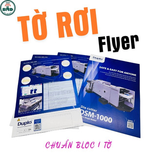 Tờ rơi (Flyer) A4 hoặc 30x80cm - Catalogue A4 - Bloc chuẩn 1 tờ hoặc 1 quyển- in theo thiết kế