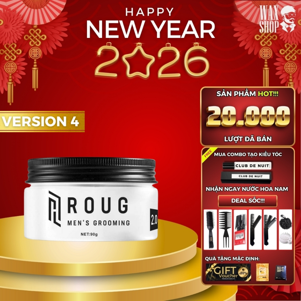 Sáp vuốt tóc nam Roug Matt Clay, Roug trắng 90g giữ nếp tóc | Shopee ...