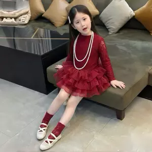 Váy ren bồng ba màu xinh xắn cho bé gái 10-30kg
