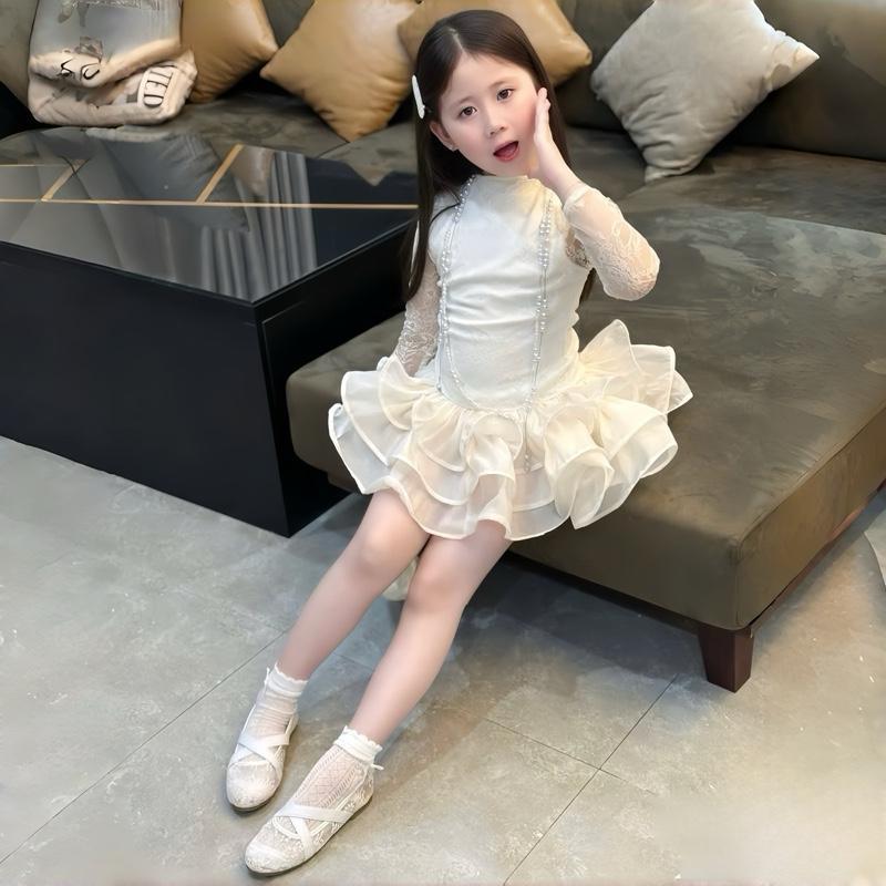 Váy ren bồng ba màu xinh xắn cho bé gái 10-30kg