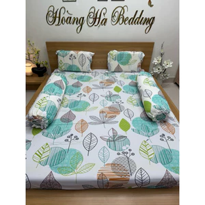 Bộ ga thun lạnh hàn quốc LÁ THU LOVEE (có bộ có 2 áo ôm dây kéo)