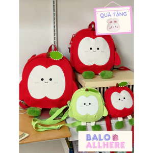 BaLo (XINHXINH) [ORDER] Balo Táo Dễ Thương, Cặp Sách Nữ Đi Học Đi Chơi BL420