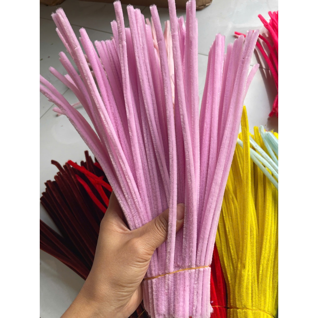 [HỎA TỐC HCM] KẼM NHUNG LÀM HOA TẾT,LỄ 14/2, 8/3 HANDMADE QUÀ TẶNG TRANG TRÍ NHIỀU MÀU LOẠI 1 7-8MM ANGIHOME