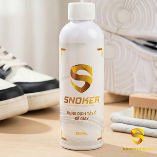 Dung dịch tẩy ố vàng đế giày Snoker, dung tích 120ml, tẩy ố vàng trên chất liệu nhựa, cao su