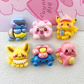 Charm gắn dép: Set Charm Pokemon baby má hồng- 6 nhân vật cưng xỉu