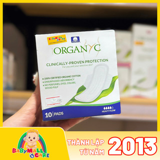 Băng Vệ Sinh Hữu Cơ Organyc Ultra Thin Heavy Wings Siêu Thấm 10 Miếng | Babymall & Care