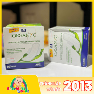 Băng Vệ Sinh Hữu Cơ Organyc Ultra Thin Heavy Wings Siêu Thấm 10 Miếng | Babymall & Care