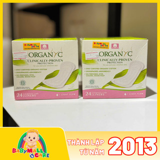 Băng Vệ Sinh Hàng Ngày Hữu Cơ Organyc Panty Liners Flat Light Siêu Mỏng 24 Miếng | Babymall & Care
