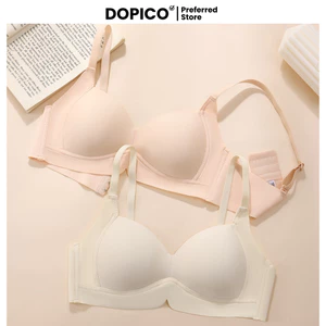 Áo lót nữ su đúc cao cấp không gọng đệm mút vừa ôm ngực kiểu dáng basic đơn giản DOPICO A8002