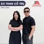 Áo Polo Đen Trơn Thun Poly Thái Mềm Mát – Form Basic Nam Nữ Dễ Phối Đồ