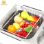 Rổ gác bồn rửa chén bát inox Senhome co dãn 2 đầu