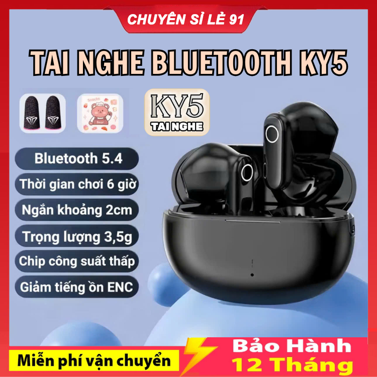 Tai Nghe Bluetooth KY5 / KY8 / KY9 / X15 Mini TWS Giảm Tiếng Ồn Hifi Có ...