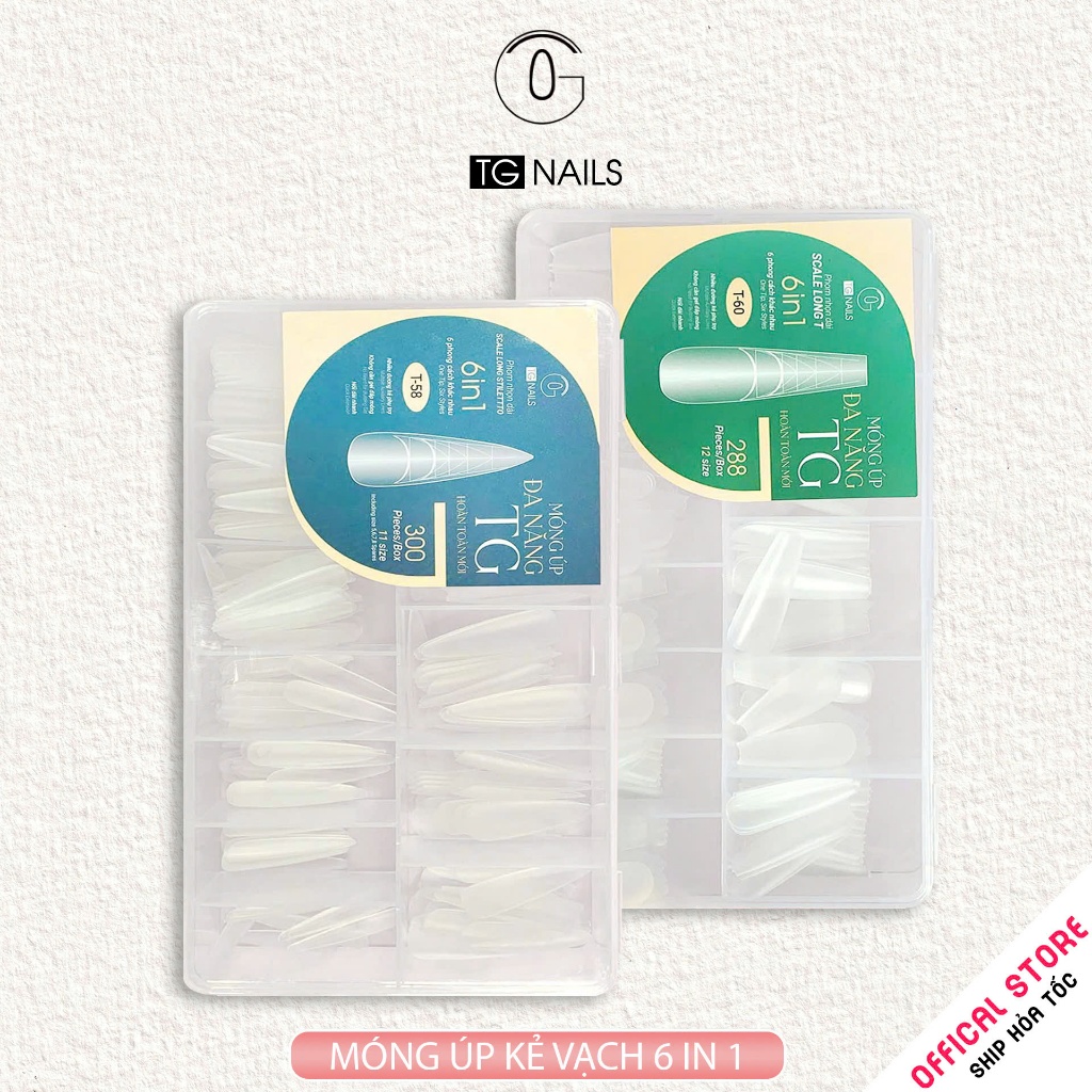 Móng úp 6in1 chia vạch đa năng thiết kế được nhiều hình dáng