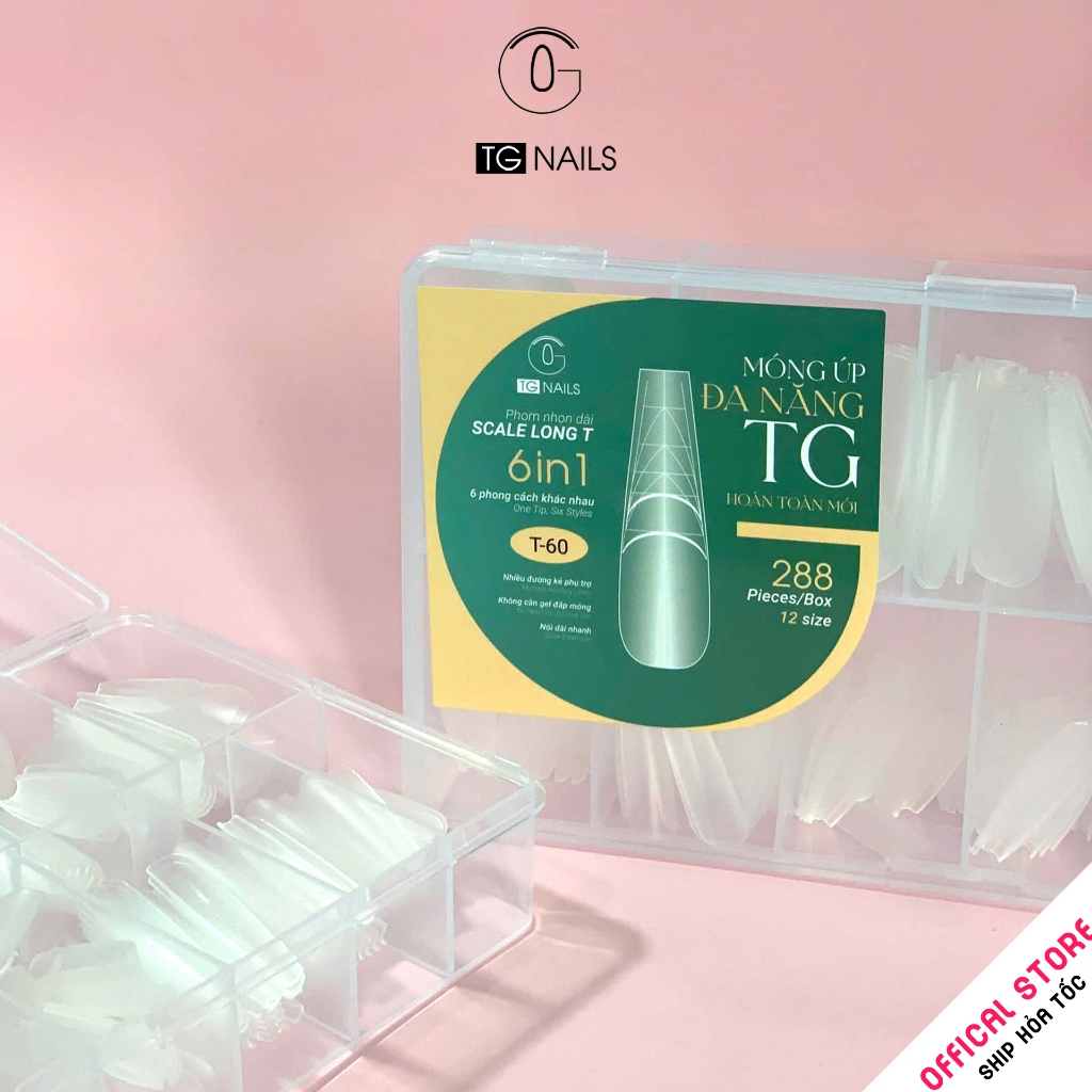 Móng úp 6in1 chia vạch đa năng thiết kế được nhiều hình dáng