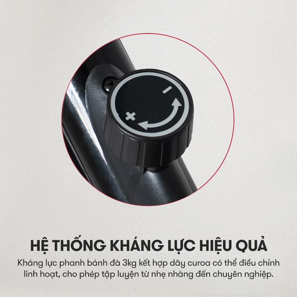 [KOL] Xe đạp tập KINGSPORT Classic E-07, ghế tựa phù hợp người lớn tuổi, đồng hồ thông minh