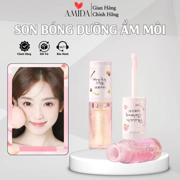 Son Bóng Dưỡng Ẩm Môi Amida Dưỡng Mềm Môi Giúp Môi Căng Mọng Hồng Hào Hương Trái Cây 3g