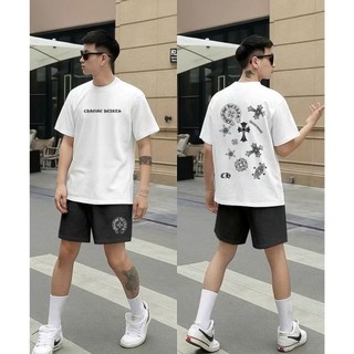 Bộ Phông Ngắn Tay Hè Chữ CHERME  Cá Tính, Chất Liệu Cotton Khô Mềm Mịn Thấm Hút Mồ Hôi Cực Tốt