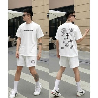 Bộ Phông Ngắn Tay Hè Chữ CHERME  Cá Tính, Chất Liệu Cotton Khô Mềm Mịn Thấm Hút Mồ Hôi Cực Tốt