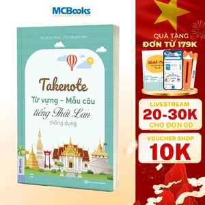 Sách - Takenote từ vựng - mẫu câu tiếng Thái Lan thông dụng