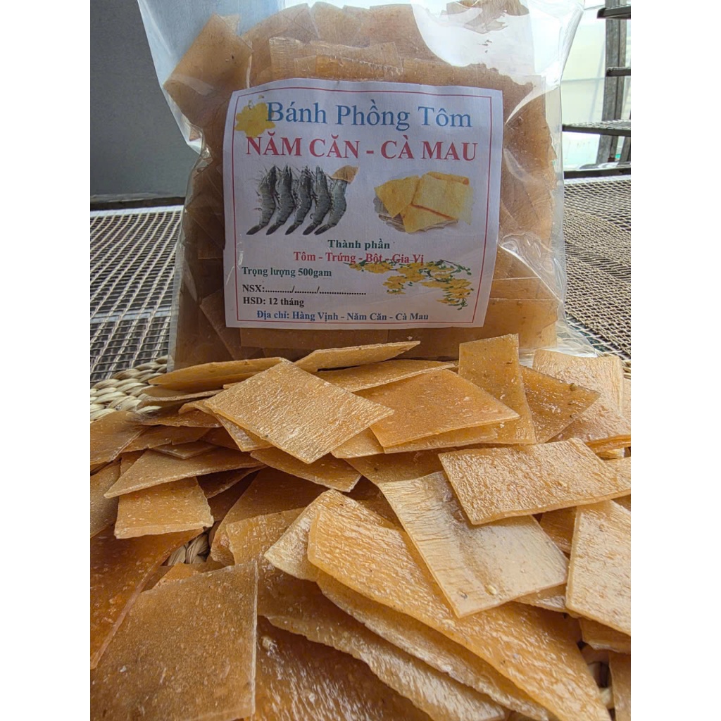 Bánh phồng tôm 12% túi 500g