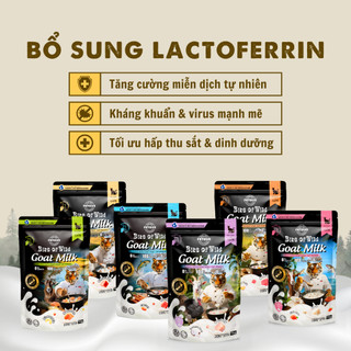 Pate Cao Cấp Bite of Wild Hộp 12 Gói 70G, Công Thức Sữa Dê, Nguồn Đạm Tự Nhiên Cho Mèo Từ 2 Tháng