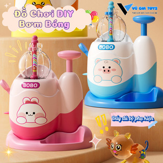 Đồ Chơi Bơm Bóng Ma Thuật DIY Tạo Hình Đa Dạng Con Vật Dễ Thương Kèm Nhiều Phụ Kiện Và Bóng Đáng Yêu Cho Bé Sáng Tạo