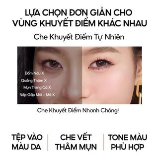 Che khuyết điểm Colorkey Targeting Three-Colour Concealer Palette 3 màu triệt sắc thâm mụn hiệu quả