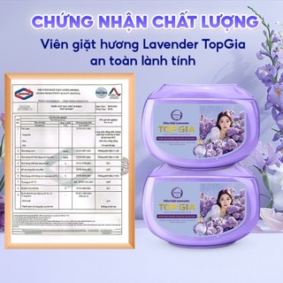 Viên Giặt Xả TopGia 3in1 Hương Hoa Hồng Và Lavender Dịu Nhẹ, Giặt Sạch Tiết Kiệm, Lưu Hương 72h