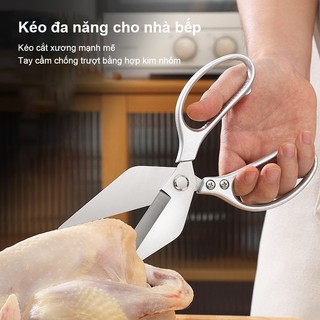 Kéo Cắt Gà Vịt SK5 Lưỡi Cánh To Không Gỉ Mạnh Mẽ - Kéo Nhà Bếp Cao Cấp Cắt Xương Thịt Đa Năng Siêu Bền
