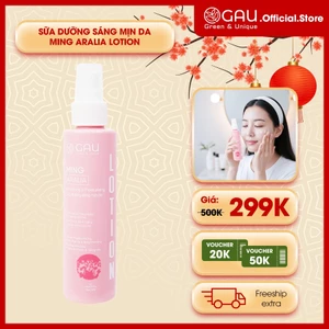 Sữa dưỡng trắng mịn da Face Lotion Thiên nhiên An toàn GAU Ming Aralia Whitening& Moisturizing 150ml