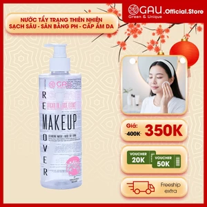 Nước Tẩy Trang Tự nhiên Không cồn Sạch sâu Căng Mịn da GAU Make Up Remover Avocado oil & Rose flower