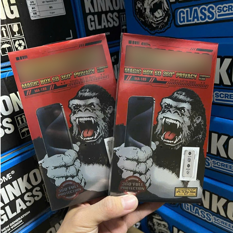 Kính iPhone CHống Nhìn Trộm 4 Chiều Kèm Khung Tự dán MA-189 cho iPhone 12 Pro Max đến 17 Pro Max